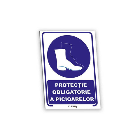 Indicator Protecție obligatorie a picioarelor - clevny.ro