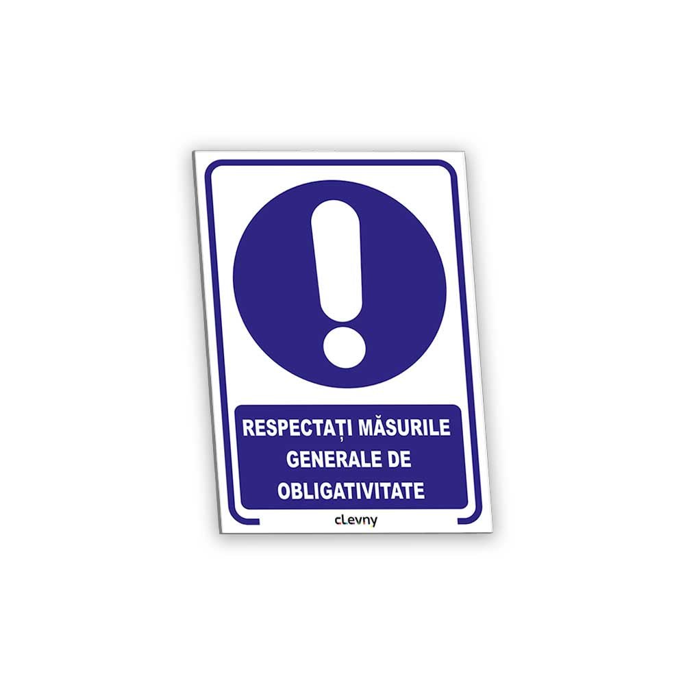 Indicator Respectați măsurile generale de obligativitate - clevny.ro