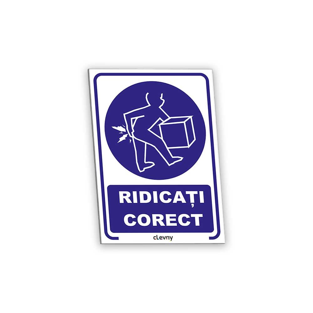 Indicator Ridicați corect - clevny.ro