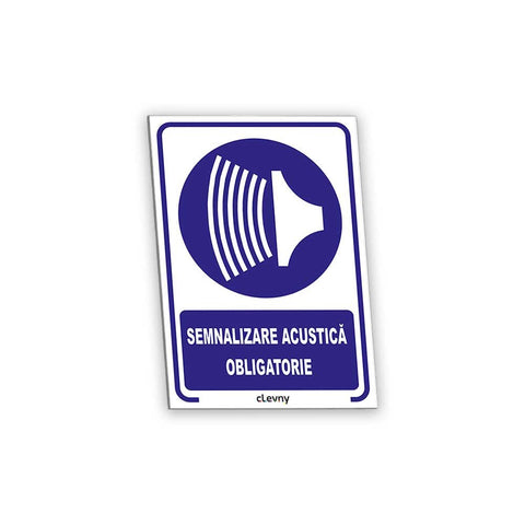 Indicator Semnalizarea acustică obligatorie - clevny.ro