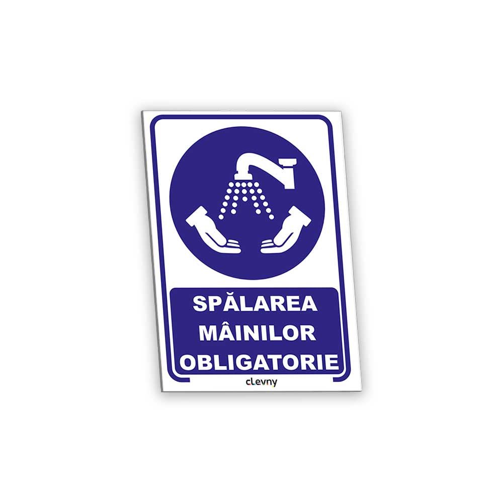 Indicator Spălarea mâinilor obligatorie - clevny.ro