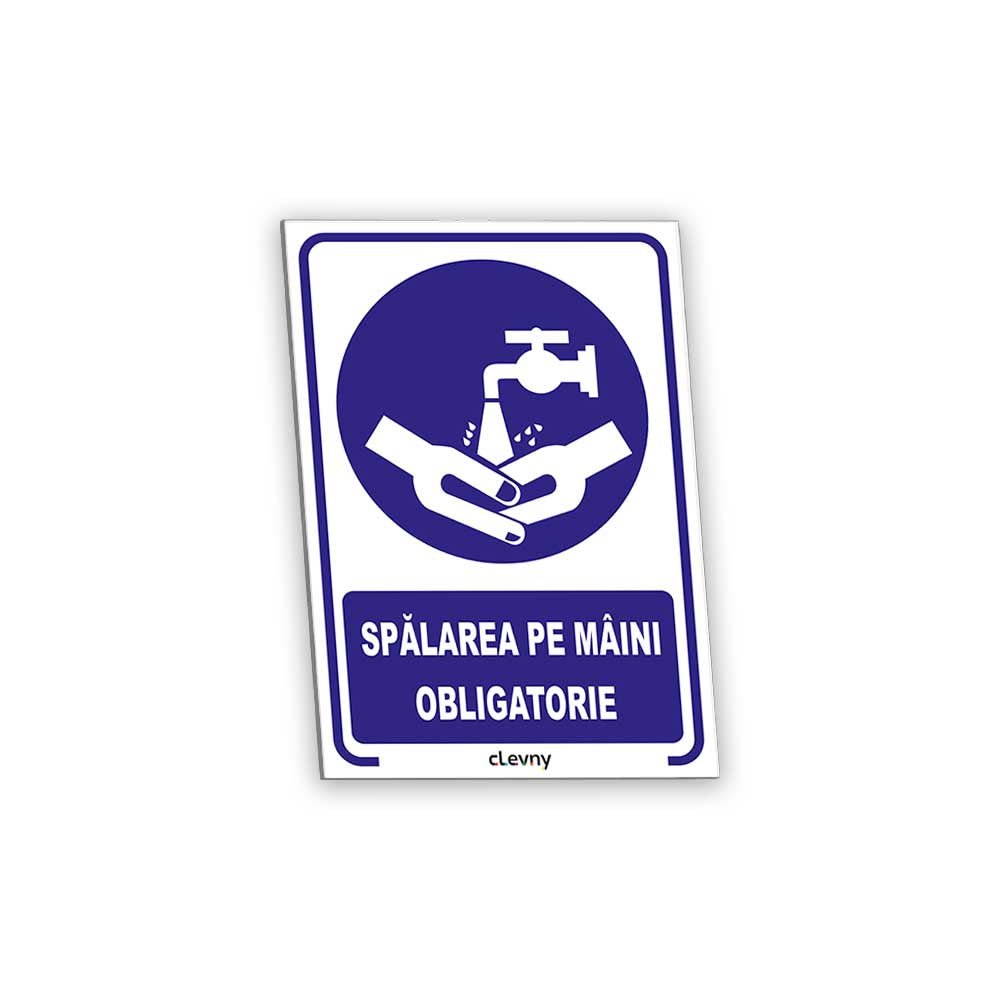 Indicator Spălarea pe mâini obligatorie - clevny.ro