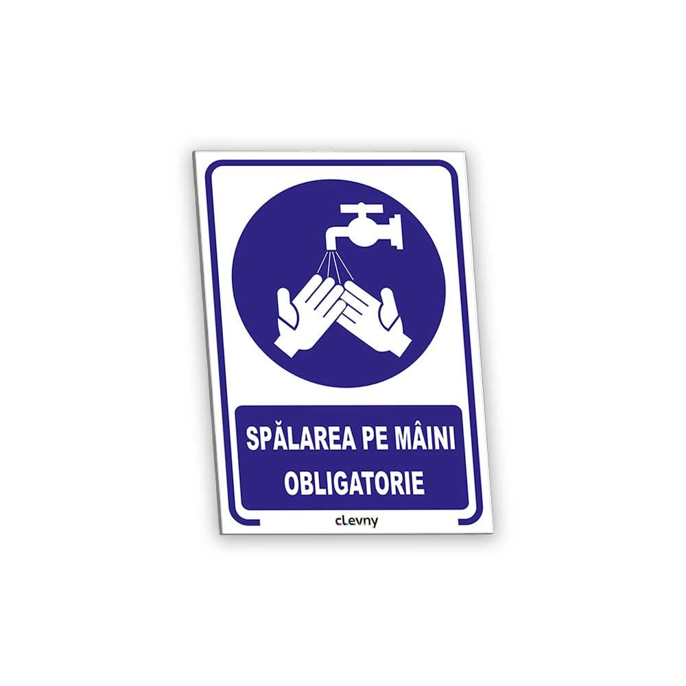 Indicator Spălarea pe mâini obligatorie II - clevny.ro