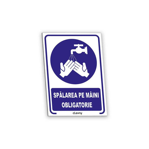 Indicator Spălarea pe mâini obligatorie II - clevny.ro