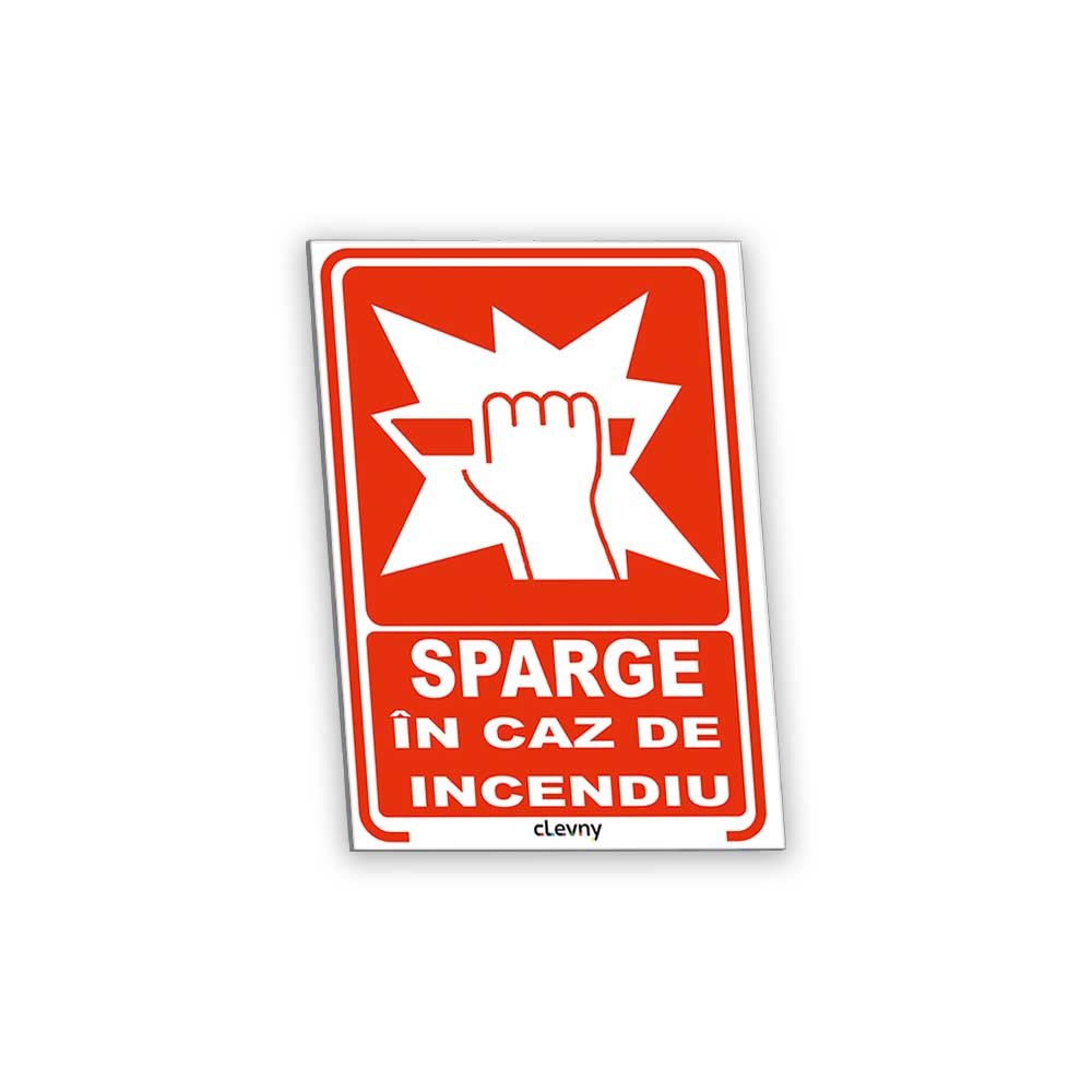 Indicator Sparge în caz de incendiu - clevny.ro