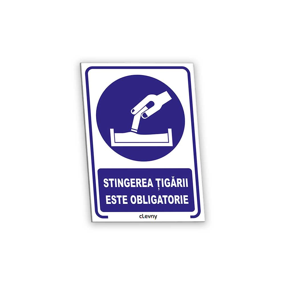 Indicator Stingerea țigării este obligatorie - clevny.ro