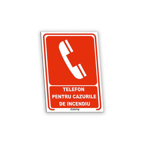 Indicator Telefon pentru cazurile de incendiu - clevny.ro