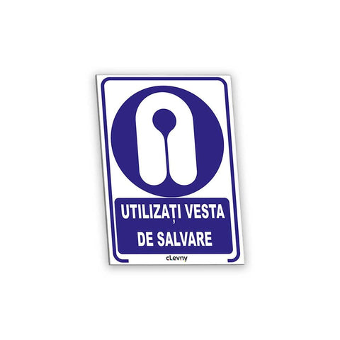 Indicator Utilizați vesta de salvare - clevny.ro