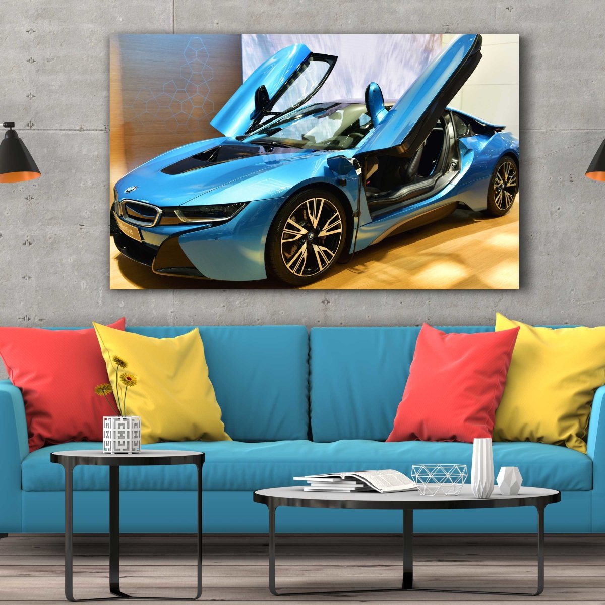 Ofertă Tablou Canvas BMW i8 Car - clevny.ro