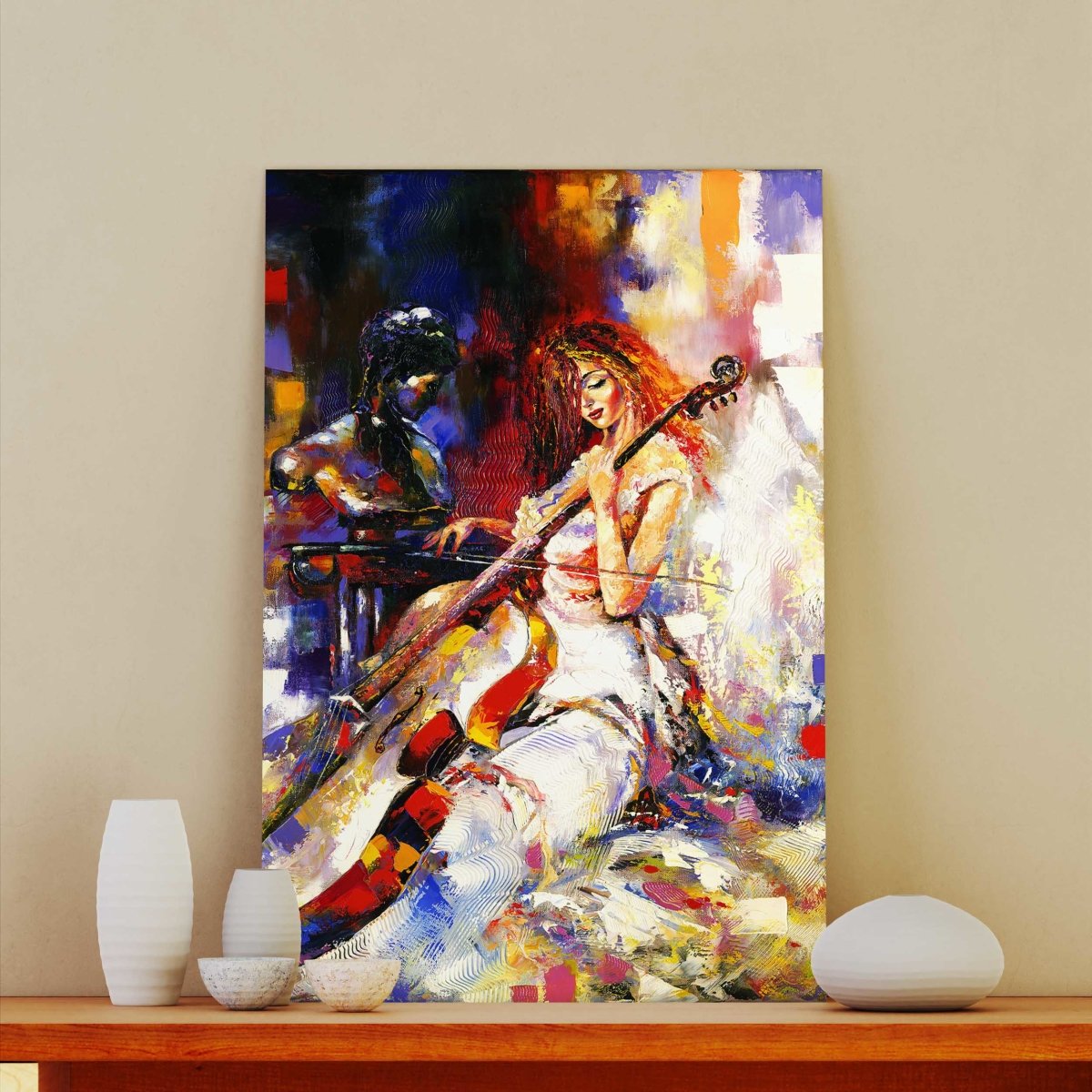 Ofertă Tablou Canvas Girl and a Violoncello - clevny.ro