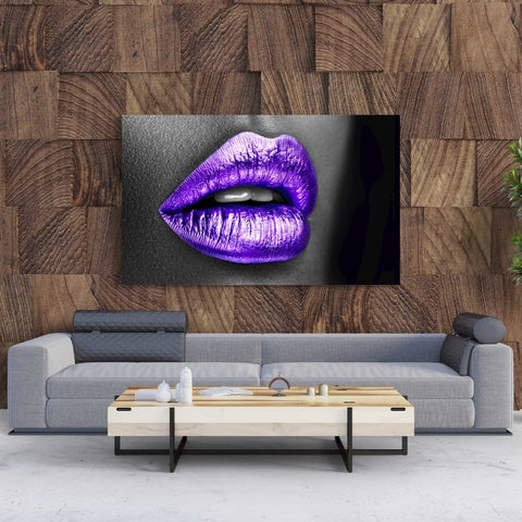 Ofertă Tablou Canvas Purple Lips - clevny.ro