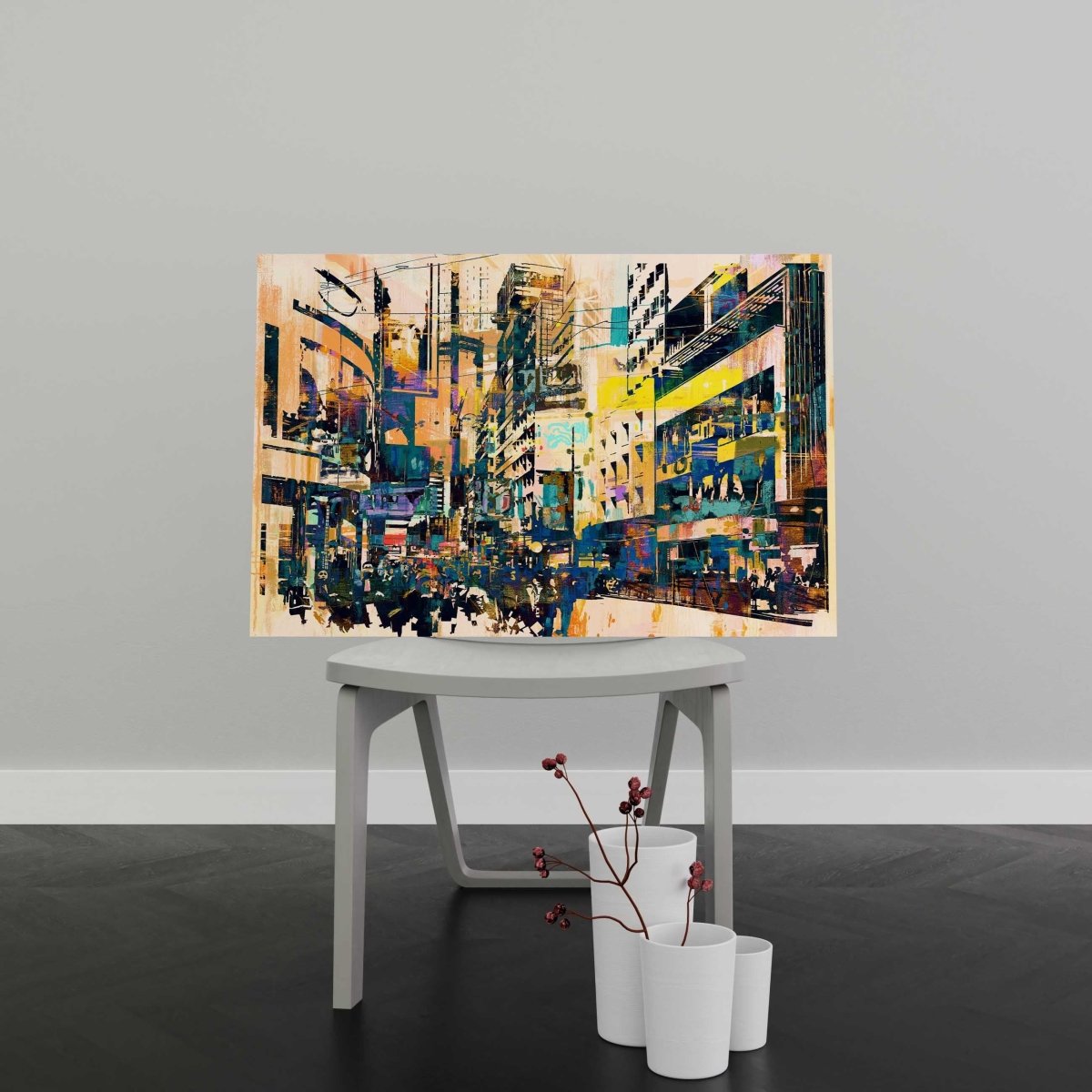 Tablou Canvas Abstract Art of Cityscape - clevny.ro