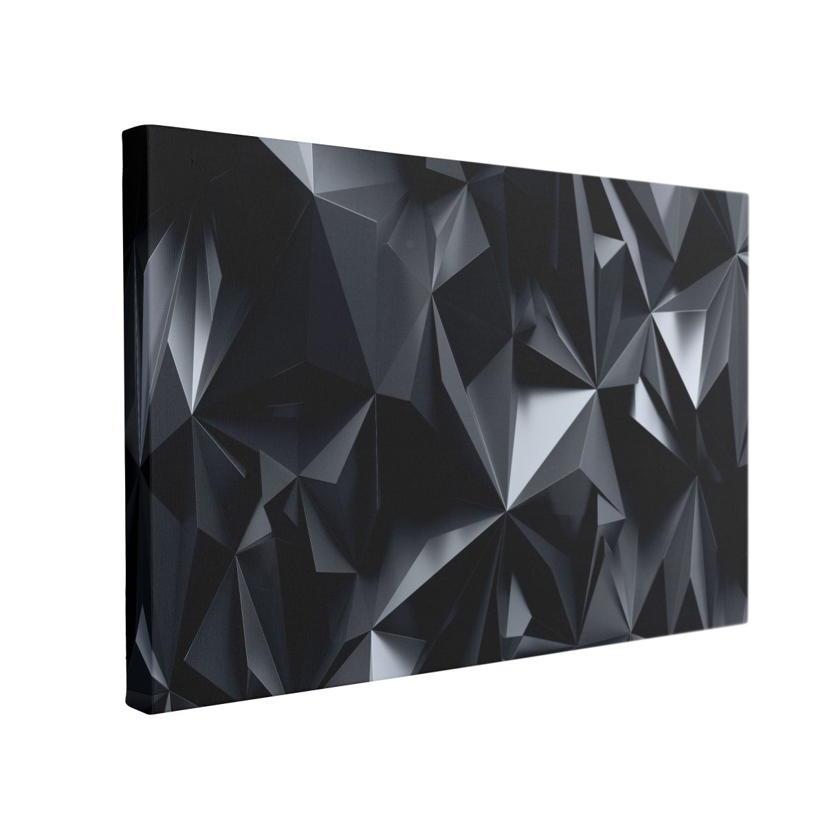 Tablou Canvas Abstract Black Crystal Background - clevny.ro