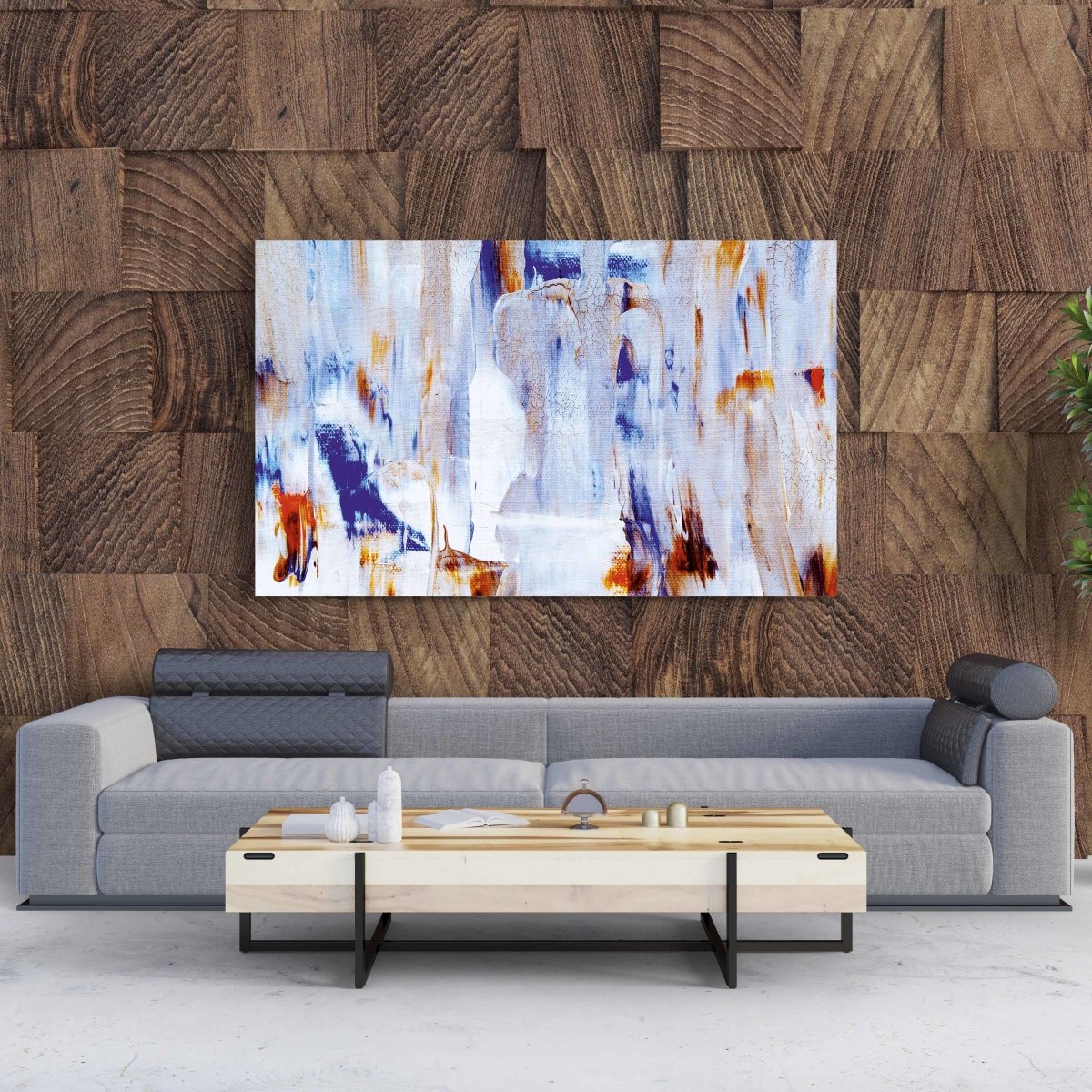 Tablou Canvas Abstract Blue - clevny.ro