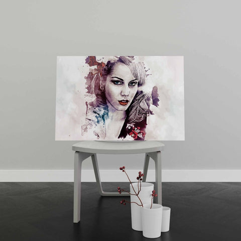 Tablou Canvas Abstract Girl Painted - clevny.ro