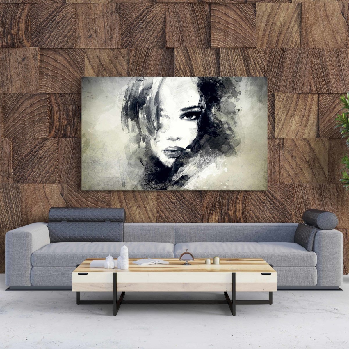Tablou Canvas Abstract Woman Portrait - clevny.ro