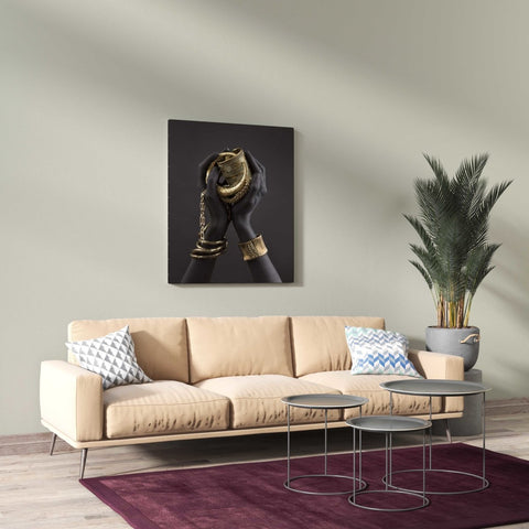 Tablou Canvas African Gold Jewelry - clevny.ro