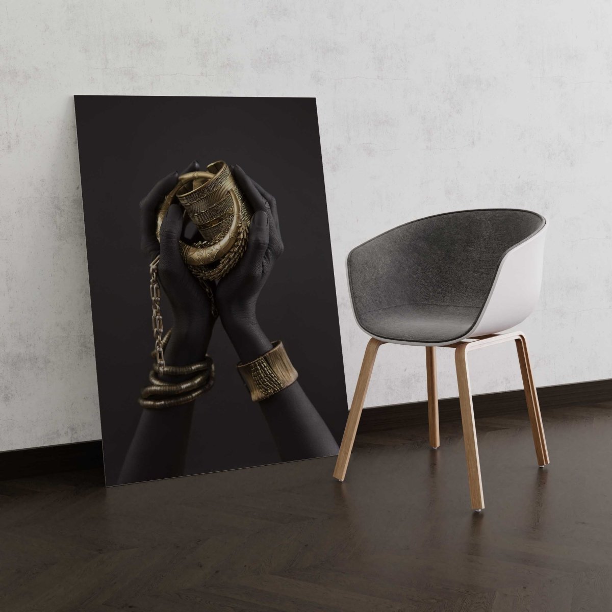 Tablou Canvas African Gold Jewelry - clevny.ro