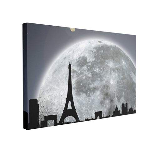 Tablou Canvas Big Moon on Paris - clevny.ro