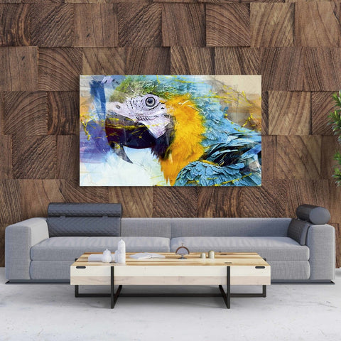 Tablou Canvas Blue Parrot - clevny.ro