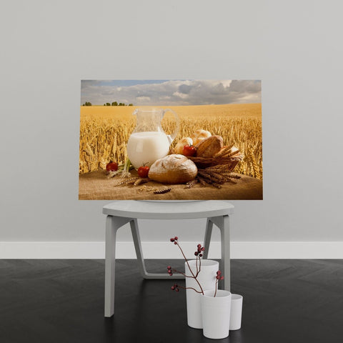 Tablou Canvas Bread and Milk - clevny.ro