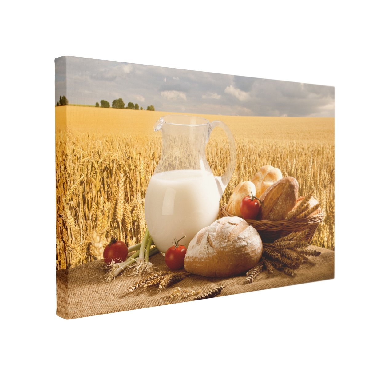 Tablou Canvas Bread and Milk - clevny.ro