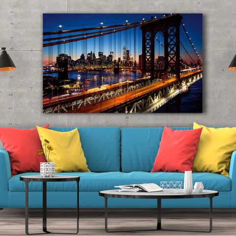 Tablou Canvas Brooklyn Bridge, Manhattan, New York - clevny.ro