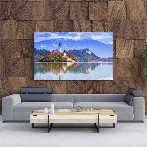 Tablou Canvas Castle and Mountains - clevny.ro