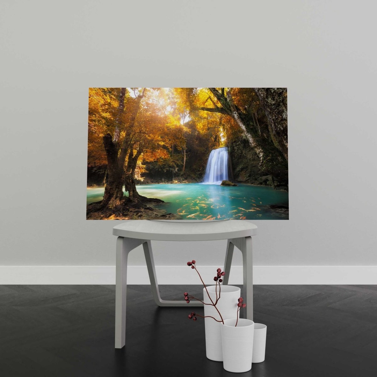 Tablou Canvas Deep Forest Waterfall - clevny.ro