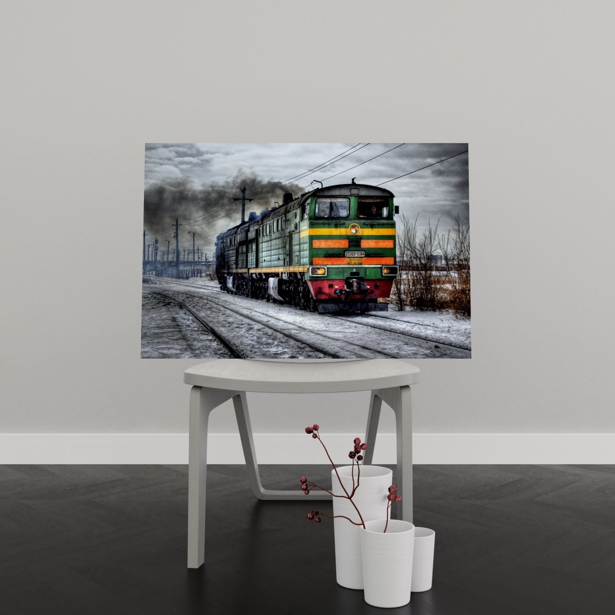 Tablou Canvas Diesel Locomotive in Russia - clevny.ro