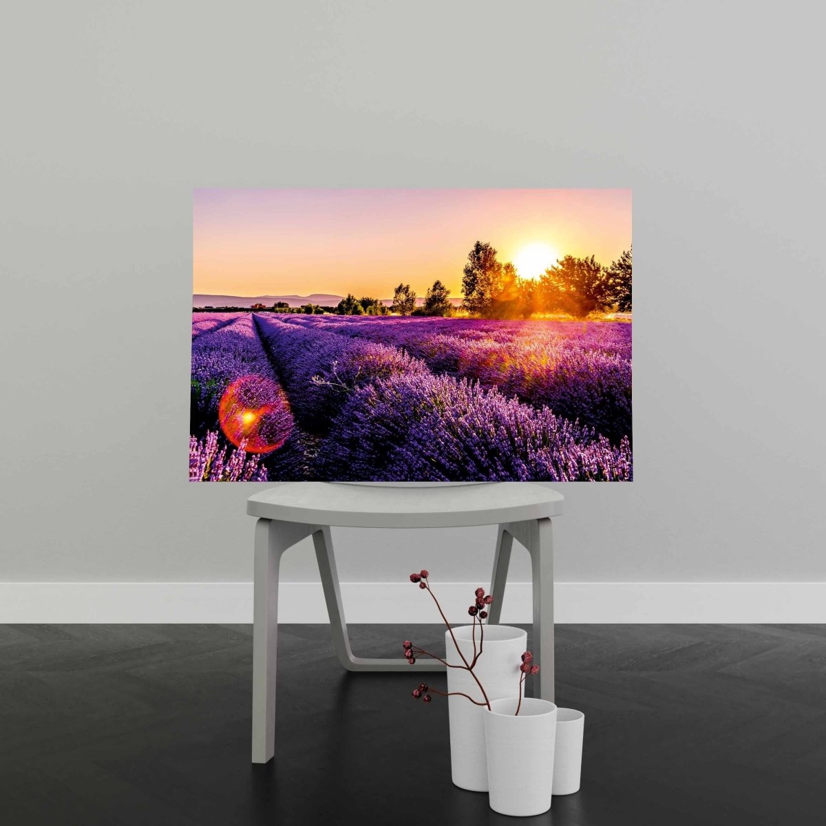Tablou Canvas Endless Rows of Lavender Flowers - clevny.ro