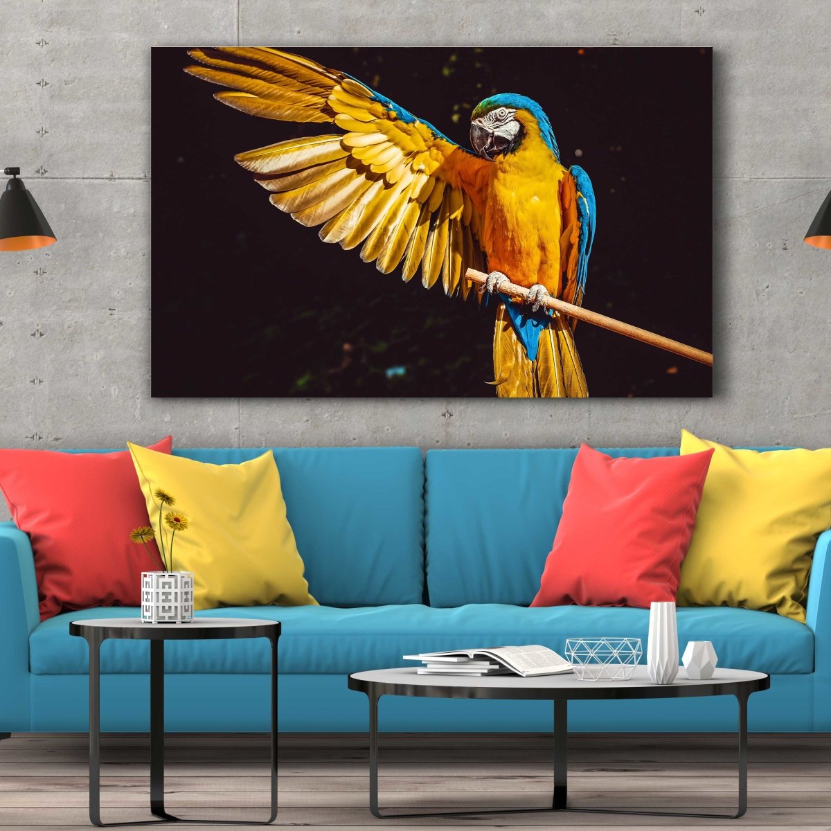 Tablou Canvas Exotic Parrot - clevny.ro