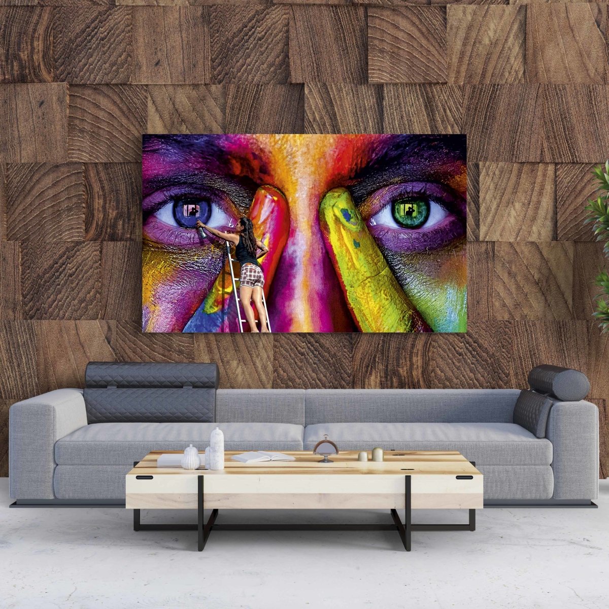 Tablou Canvas Eye Paint - clevny.ro