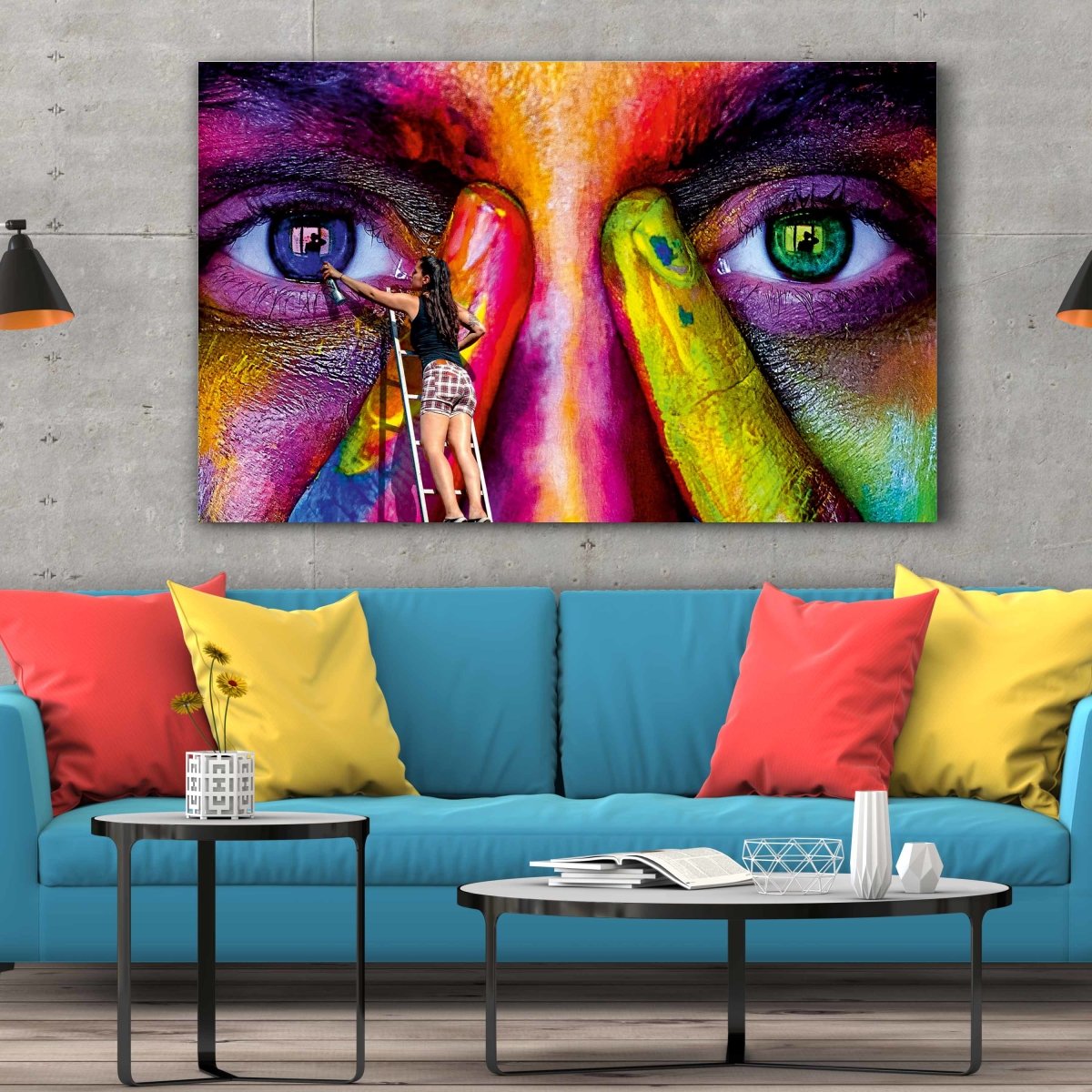 Tablou Canvas Eye Paint - clevny.ro