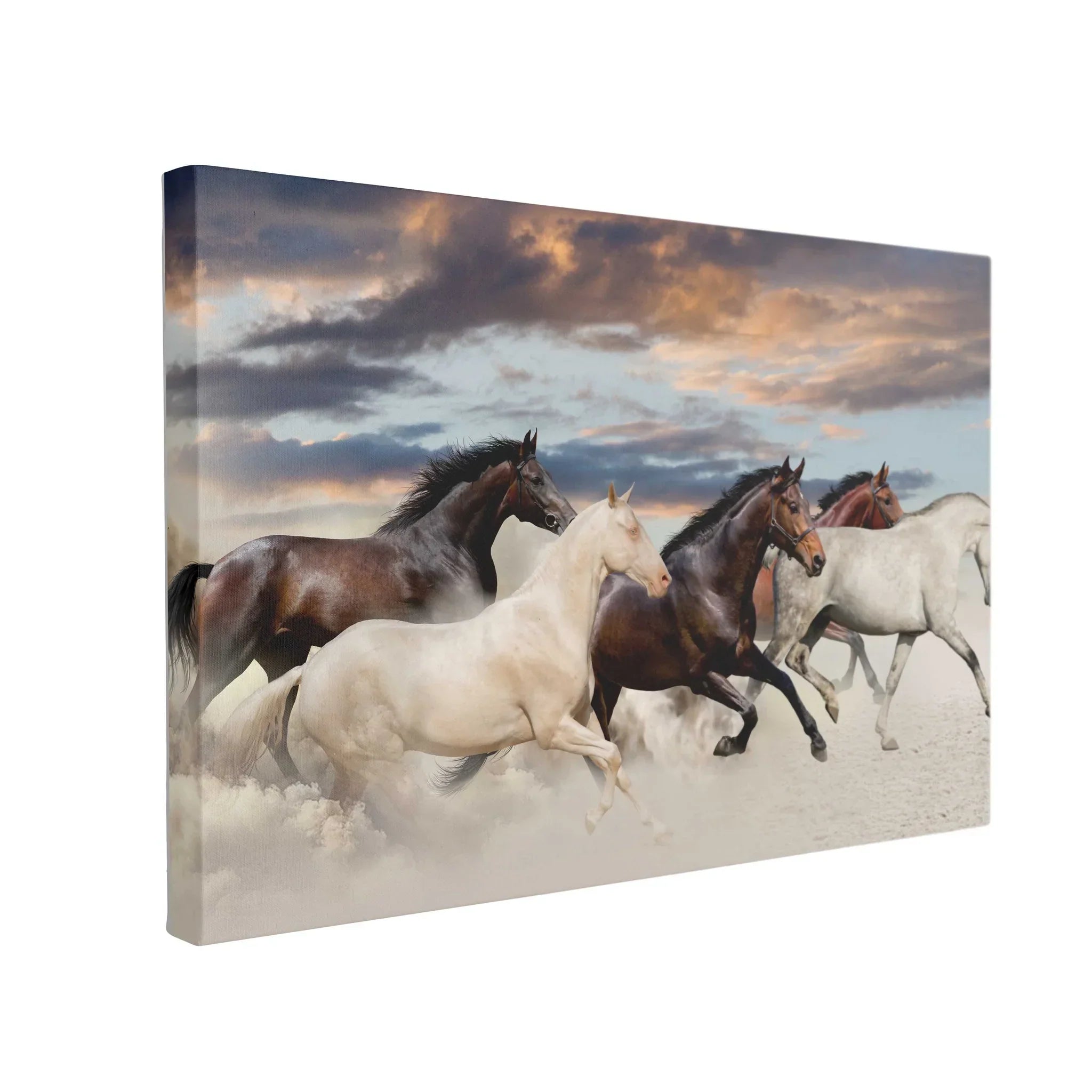 Tablou Canvas Five Horse Run - clevny.ro