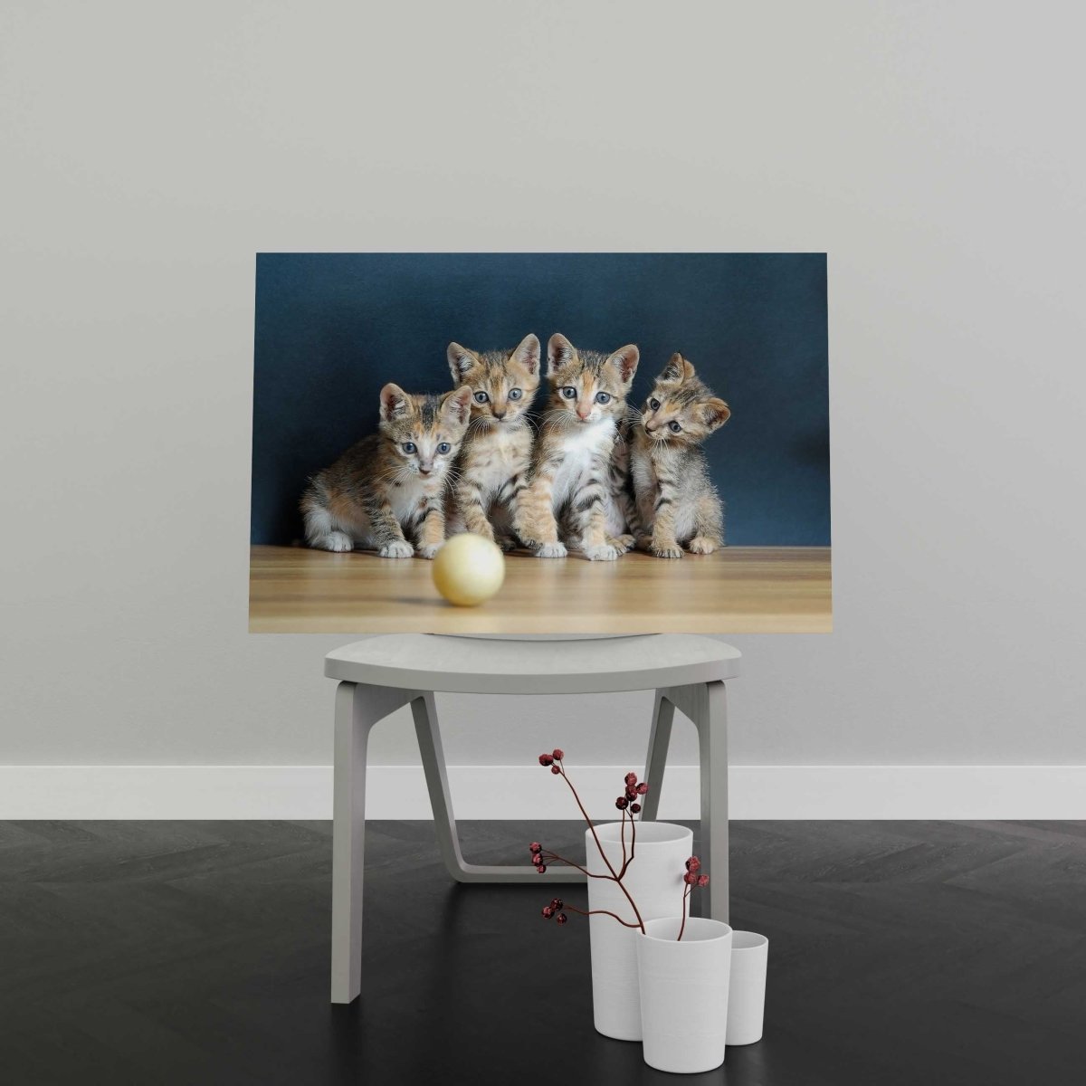 Tablou Canvas Four Cute Cats - clevny.ro