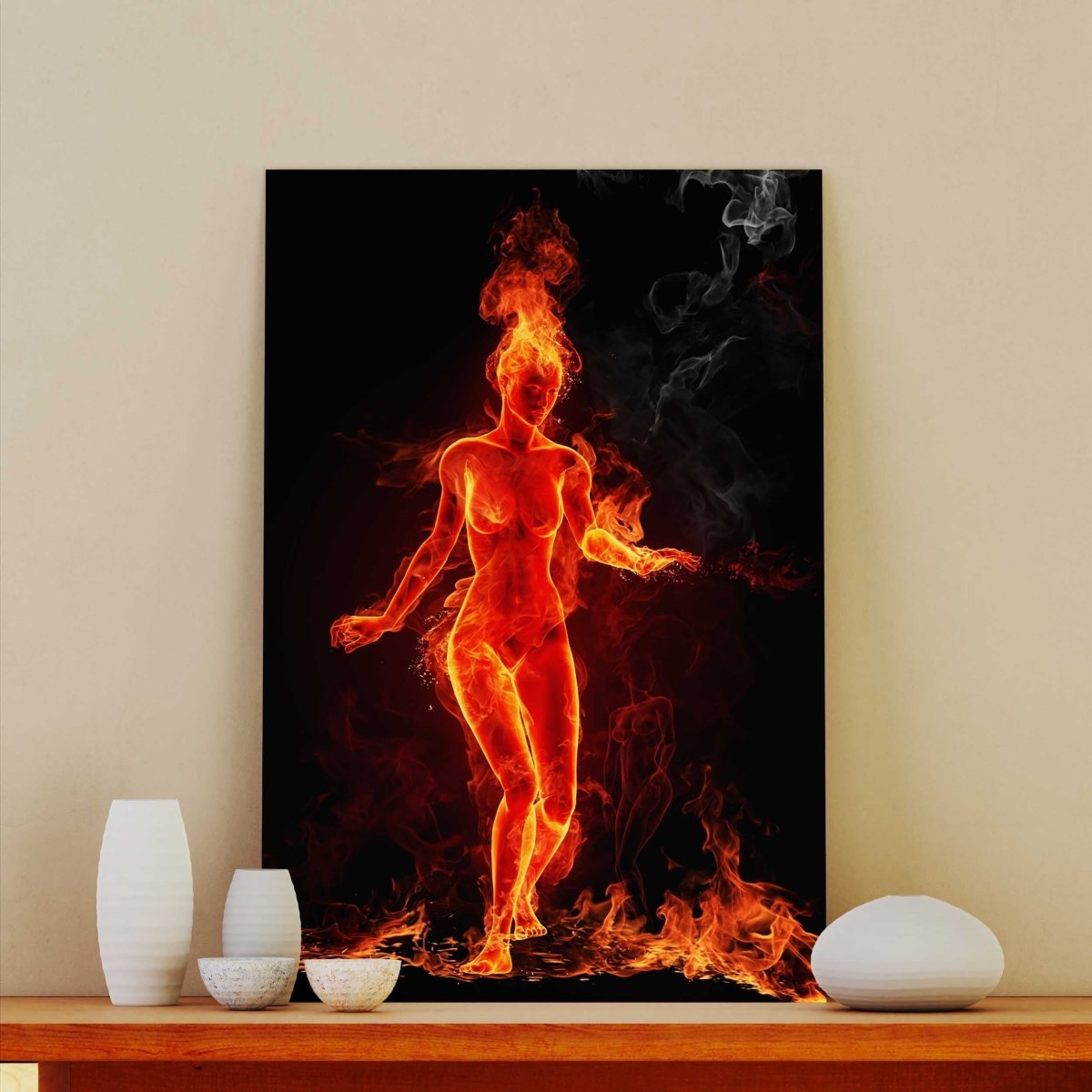 Tablou Canvas Girl on Fire - clevny.ro