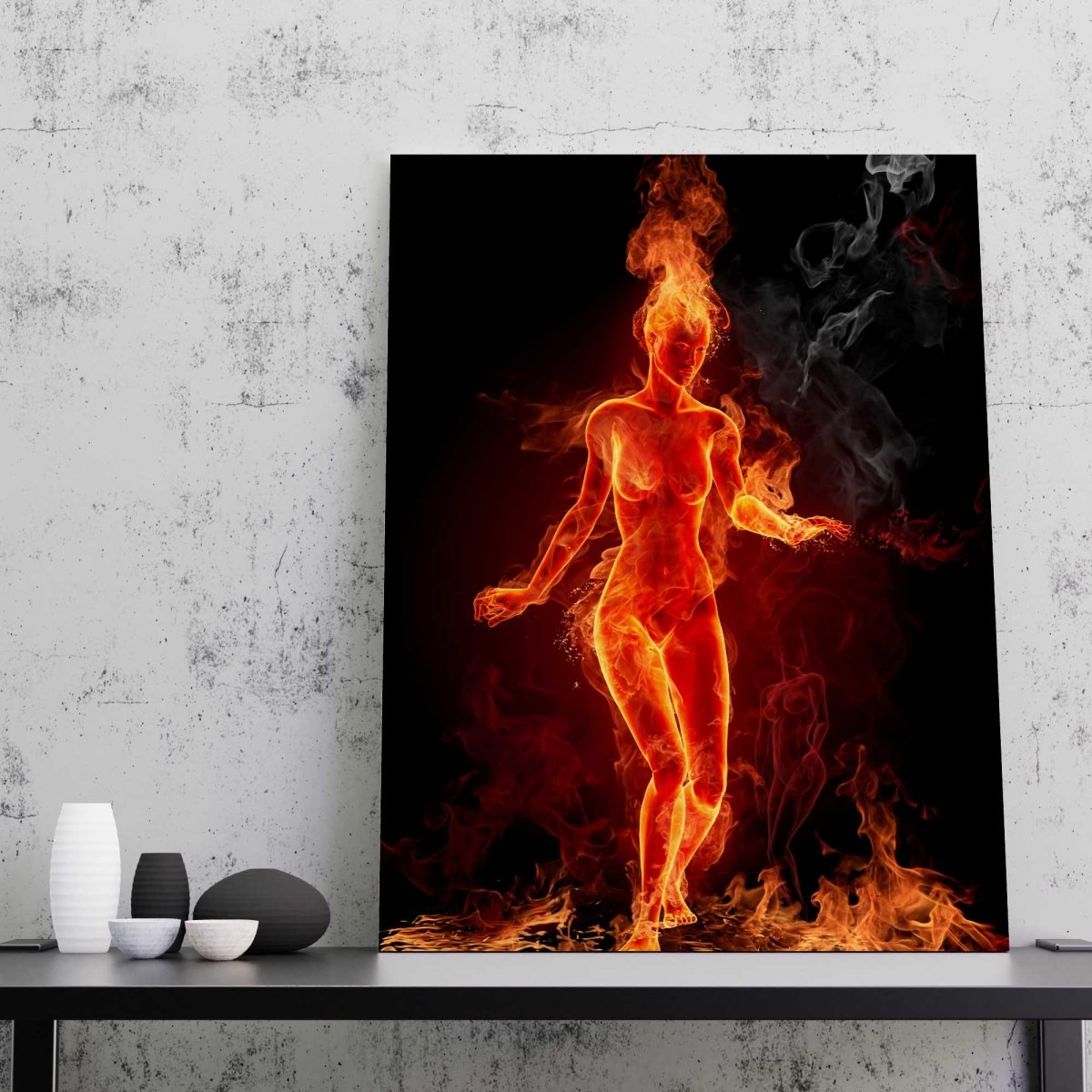 Tablou Canvas Girl on Fire - clevny.ro