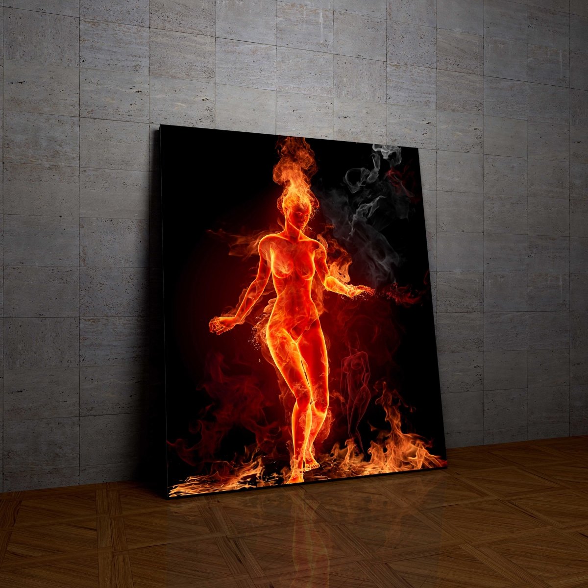 Tablou Canvas Girl on Fire - clevny.ro
