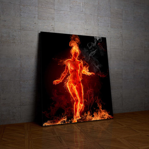 Tablou Canvas Girl on Fire - clevny.ro