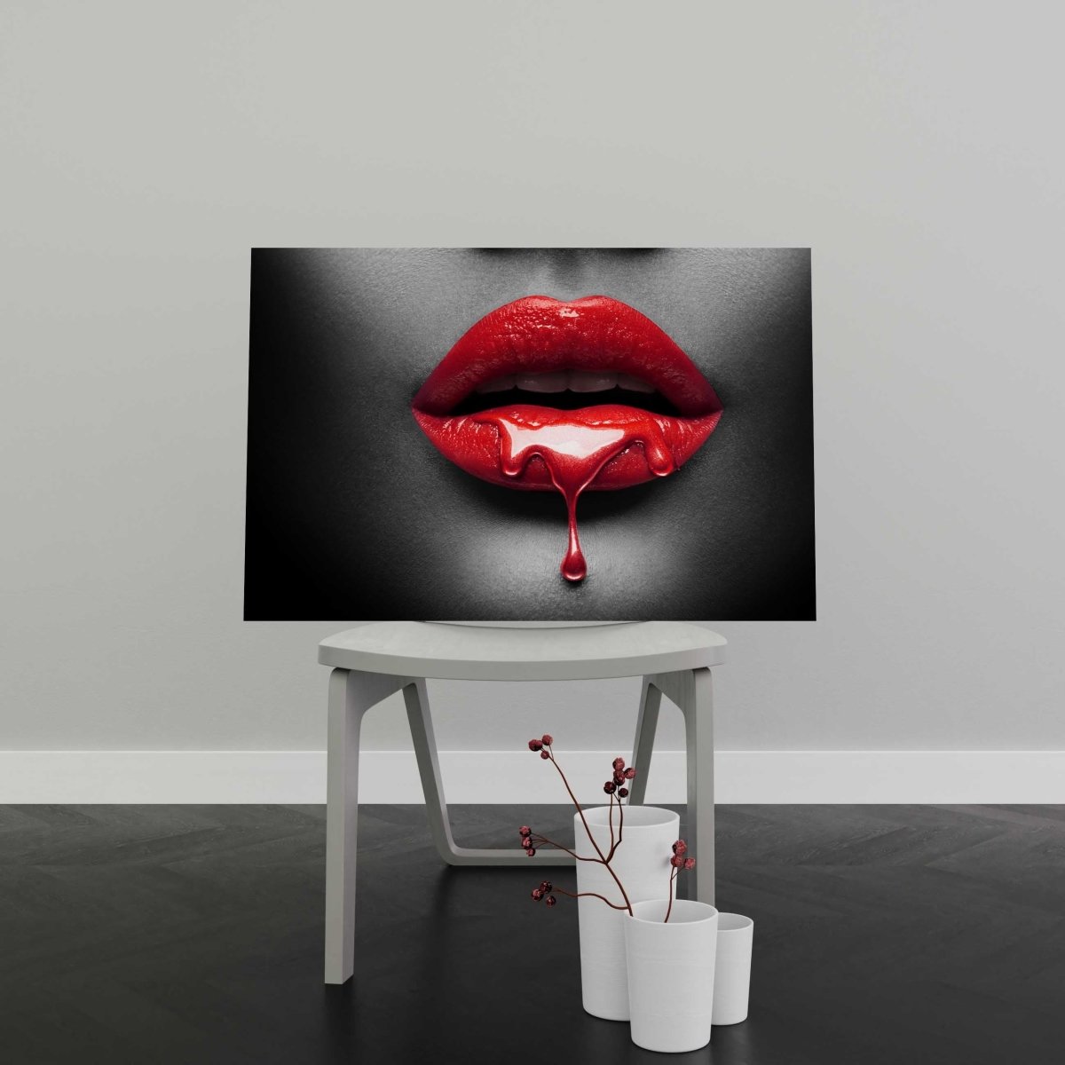 Tablou Canvas Glossy Red Lips - clevny.ro