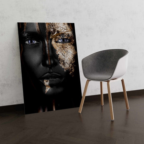Tablou Canvas Gold Face - clevny.ro