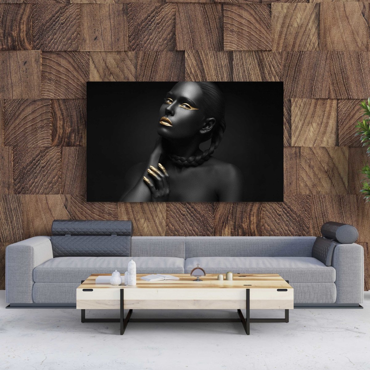 Tablou Canvas Gold Fingers - clevny.ro