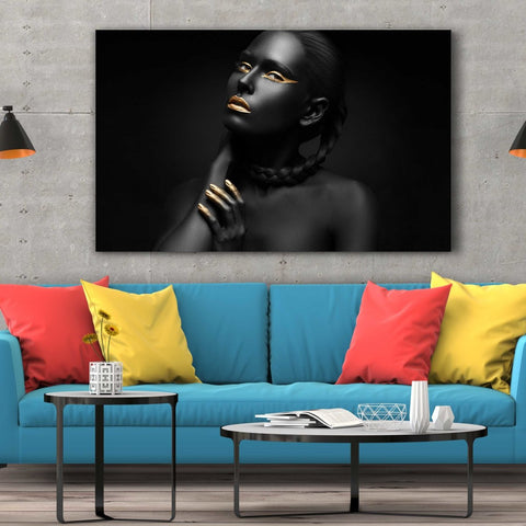 Tablou Canvas Gold Fingers - clevny.ro