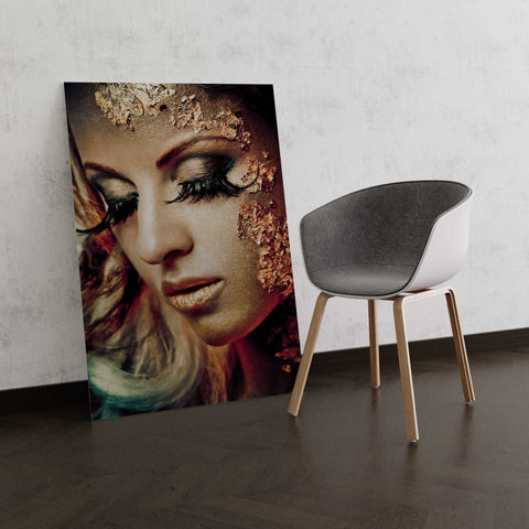 Tablou Canvas Gold Makeup - clevny.ro