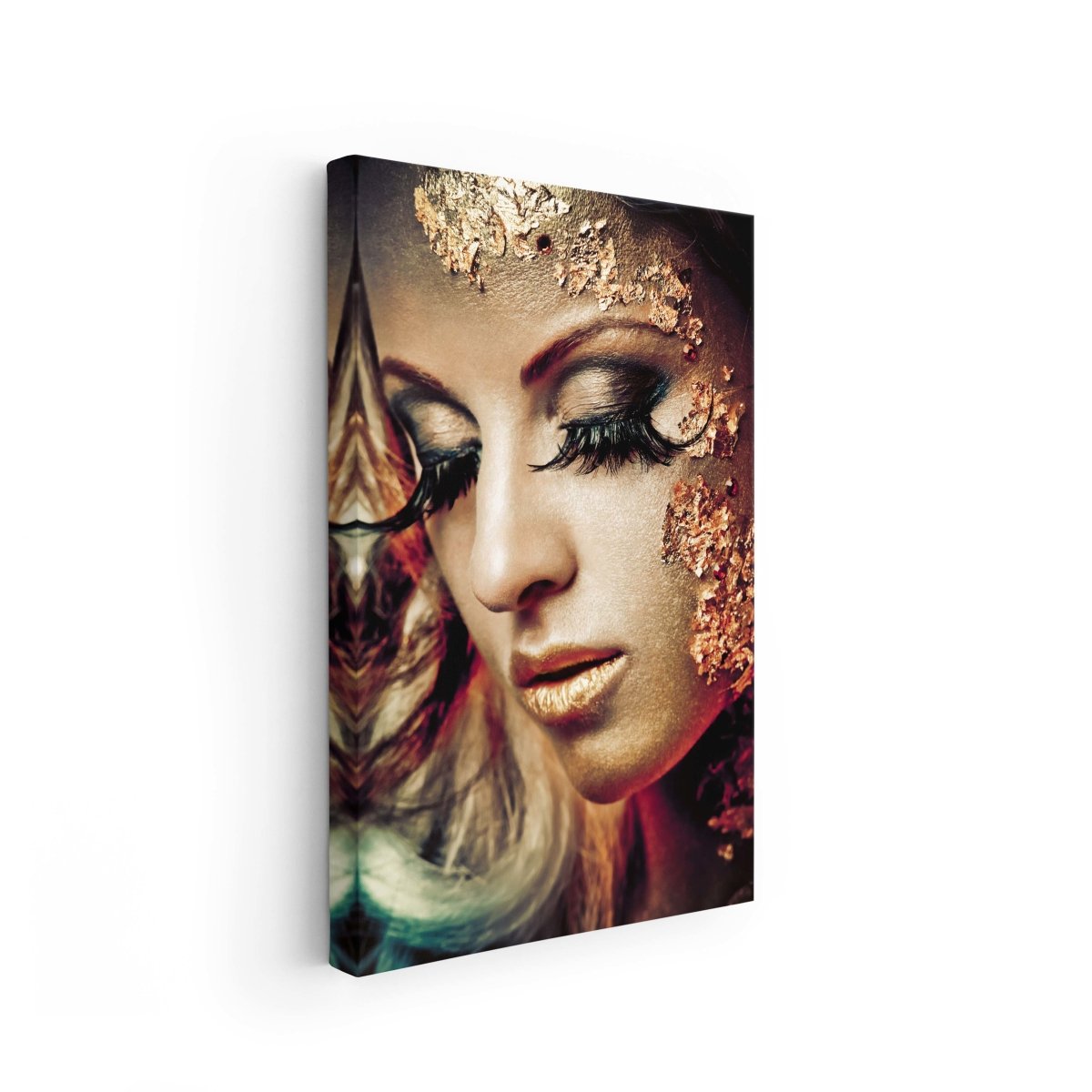 Tablou Canvas Gold Makeup - clevny.ro