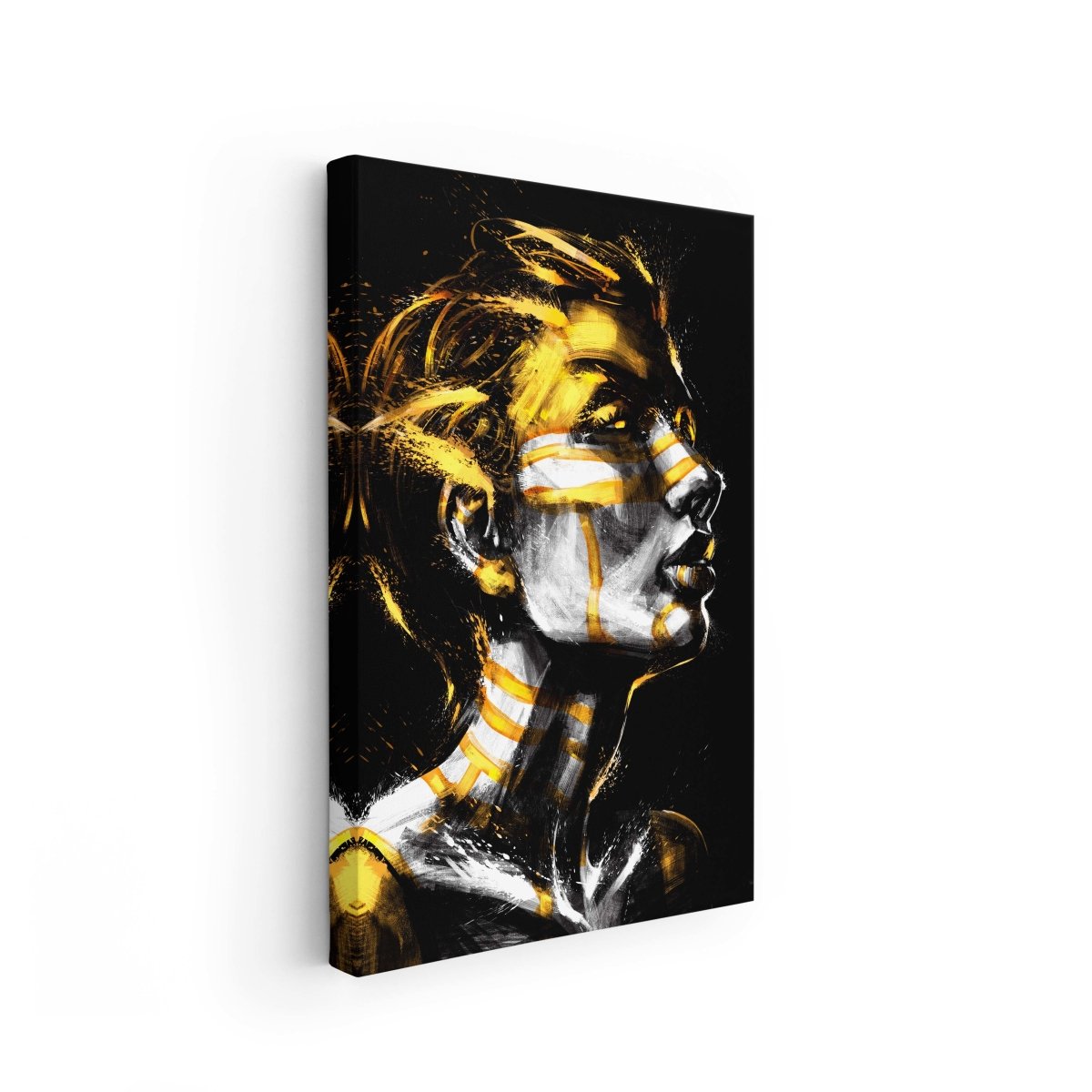 Tablou Canvas Gold Pattern on Face - clevny.ro