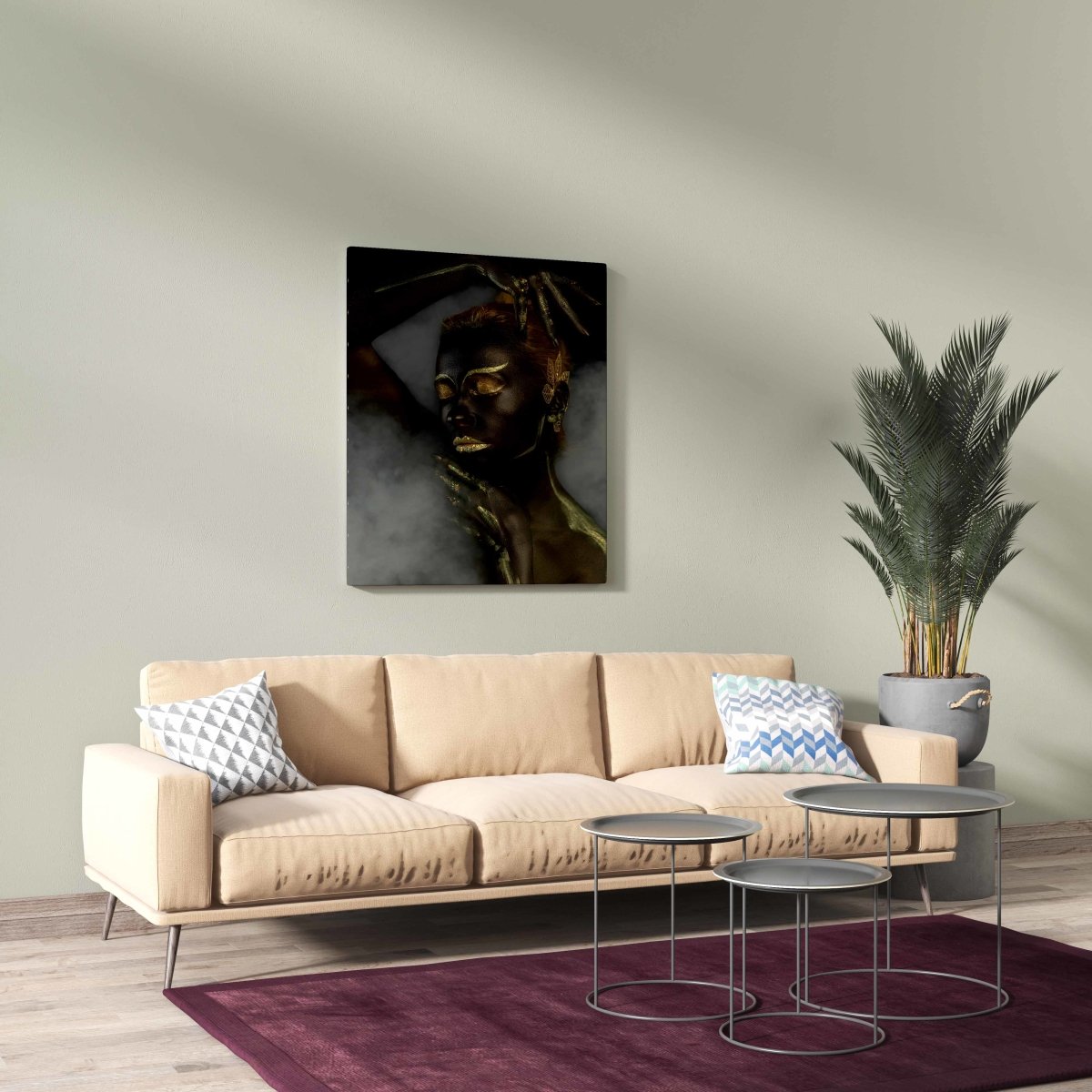 Tablou Canvas Gold Sleep - clevny.ro