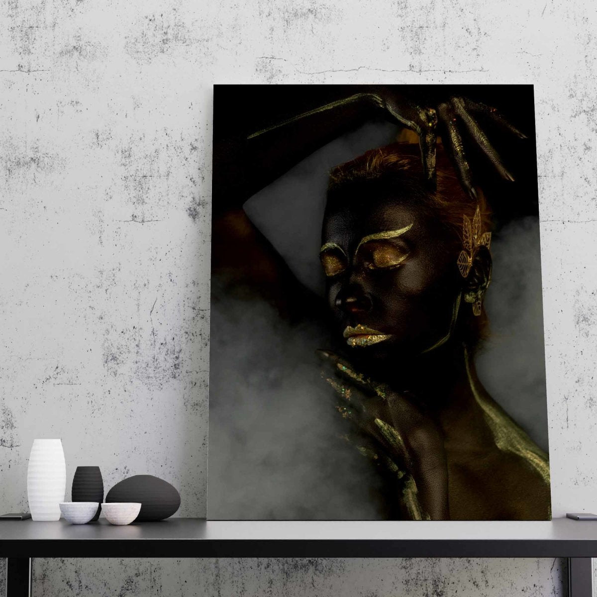 Tablou Canvas Gold Sleep - clevny.ro