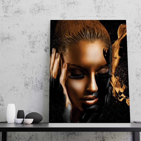 Tablou Canvas Gold Splash - clevny.ro